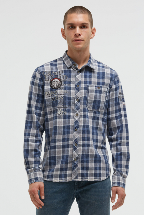 Karohemd mit Logo Artworks