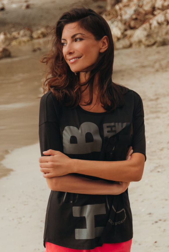 T-Shirt Loose Fit mit Beach Print