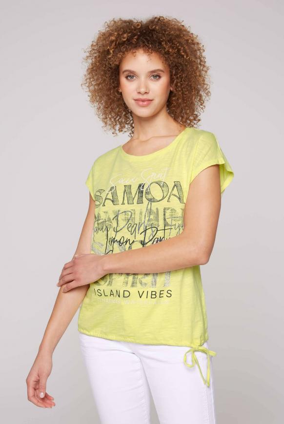 Ärmelloses Shirt mit Tunnelzugsaum banana split