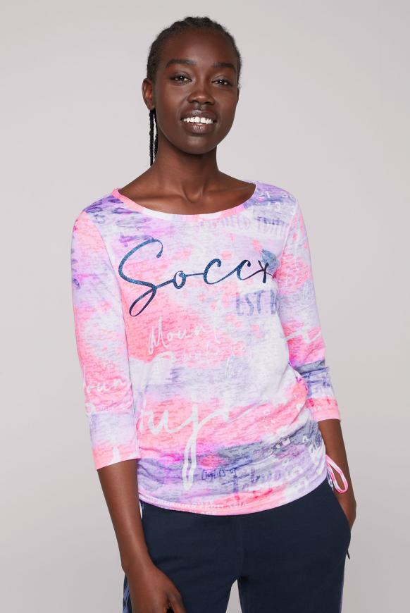 Ausbrenner-Shirt mit All Over Print