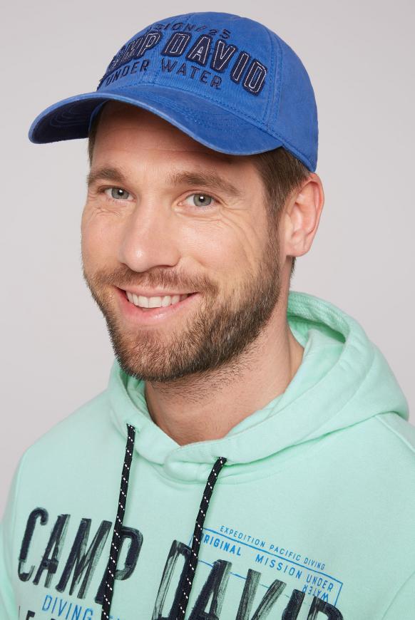Base Cap mit Logo-Applikation pacific blue