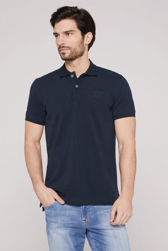 Basic Kurzarmpolo aus Pikee