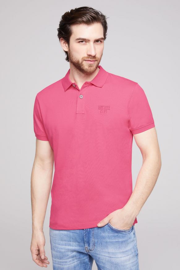 Basic Pikee-Polo mit Logo-Stickerei summer pink