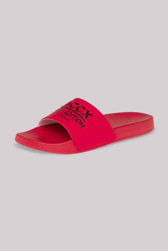 Beach Slipper mit Logo Design power red