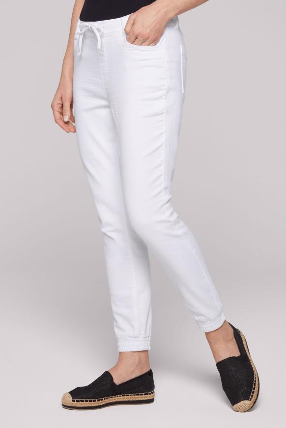 Boyfriend Jeans JO:SY aus Sweatmaterial jogg opticwhite