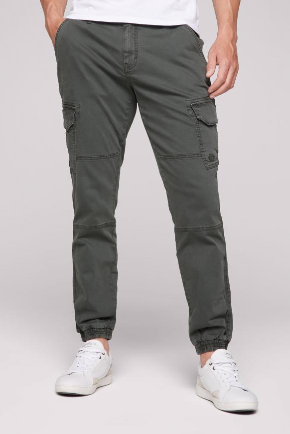 Cargohose mit tonigen Seitentapes dark olive