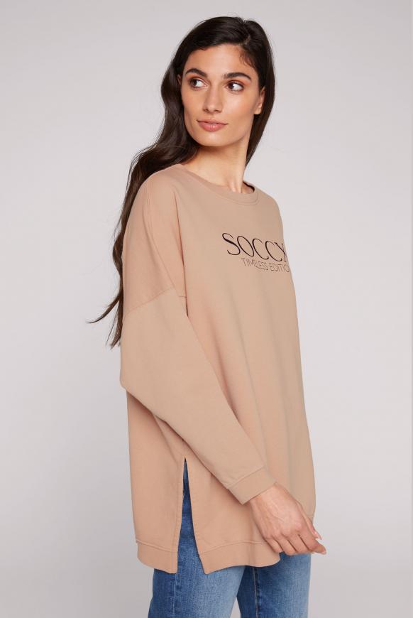 Classic Oversized Sweatshirt mit Logo Print