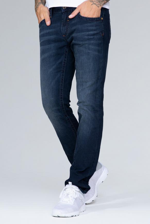 Denim NI:CO mit tonigen Nähten Regular Fit blue black vintage