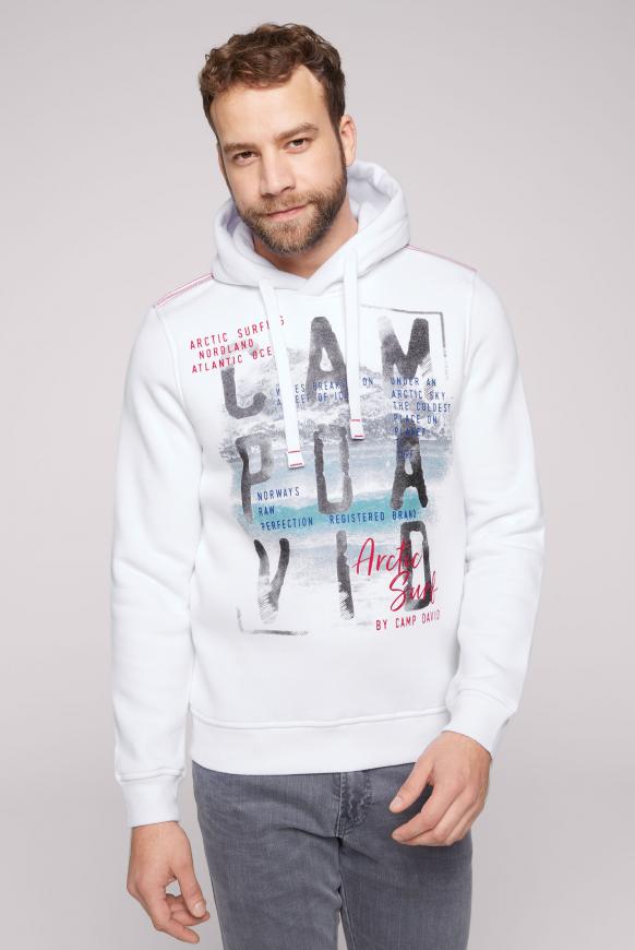 Hoodie mit Logo Artwork opticwhite