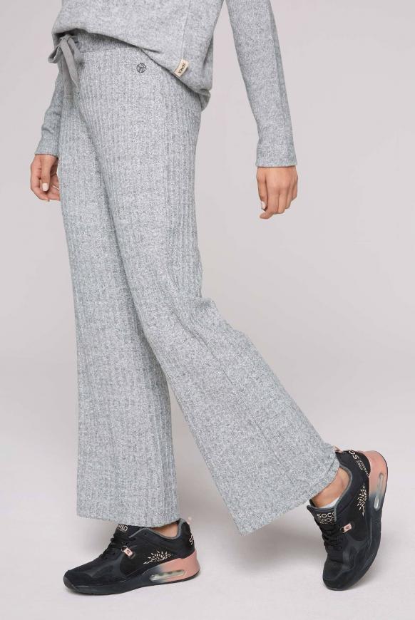 Hose Rippstrick mit weitem Bein