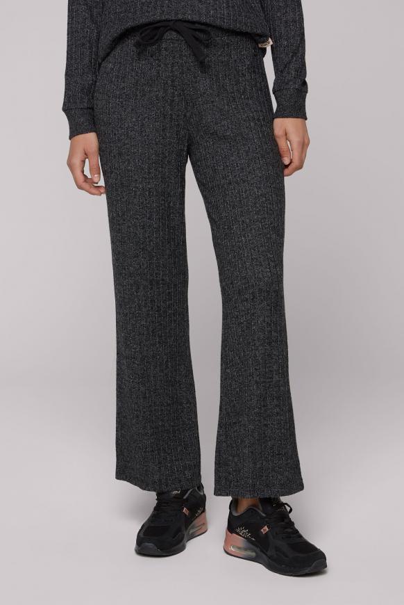 Hose Rippstrick mit weitem Bein