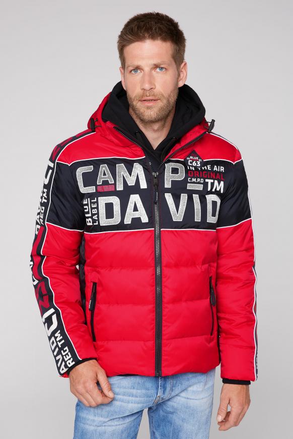 Jacke im Ski-Design mit Logo Artwork mission red