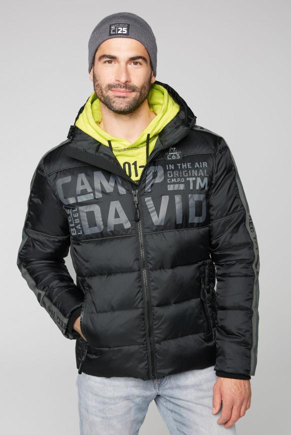 Jacke im Ski-Design mit Logo Artworks black