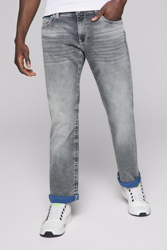 Jeans CO:NO mit gefärbter Innenseite blue grey used