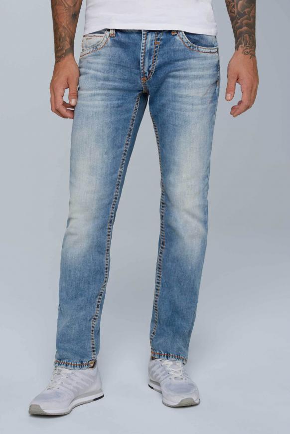Jeans NI:CO im Vintage Look mit breiten Nähten light vintage