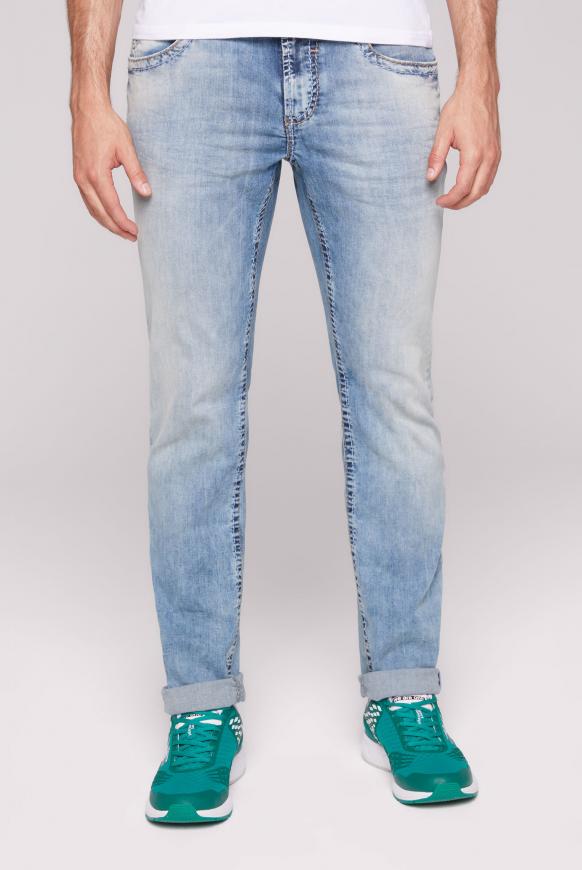 Jeans NI:CO mit heller Waschung light blue used