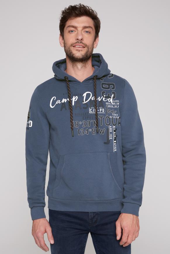 Kapuzensweatshirt mit Logo Artworks dark sky