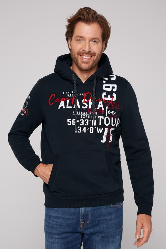 Kapuzensweatshirt mit Logo Artworks frozen navy