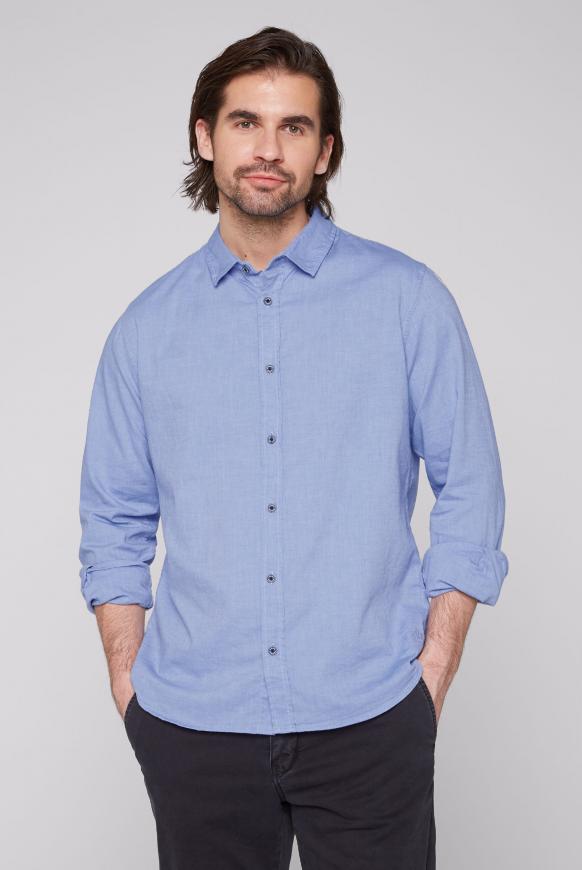 Langarmhemd mit Kentkragen summer blue