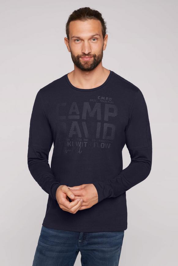 Langarmshirt mit Schulter-Artwork deep sea
