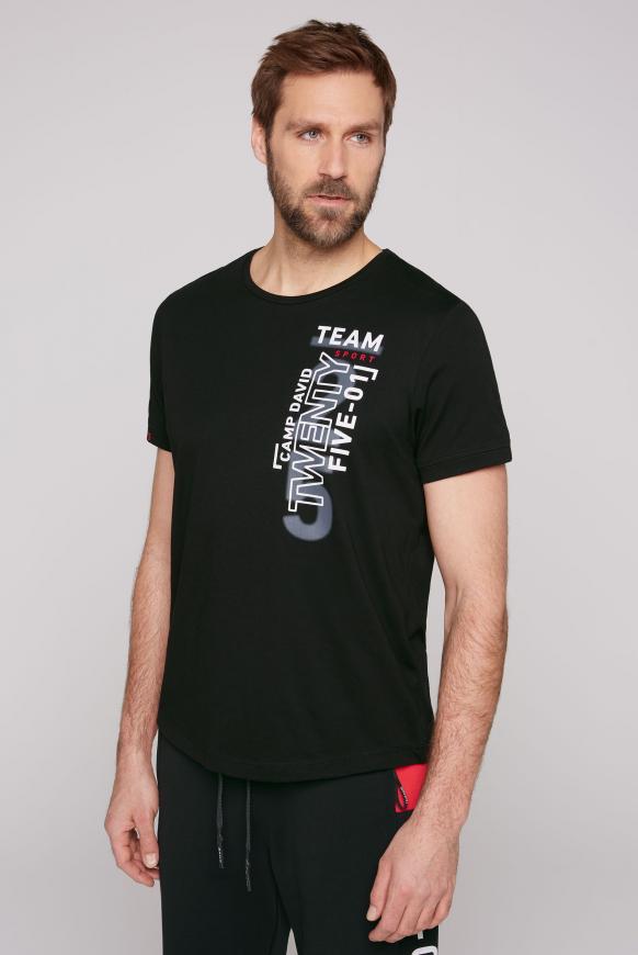 Langes T-Shirt mit XL-Rücken-Print black