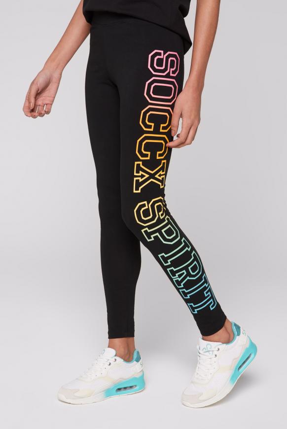 Leggings mit Rainbow Logo Print