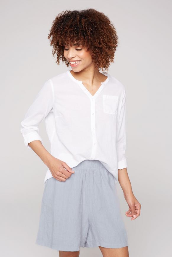Leichte Bluse mit Brusttasche opticwhite