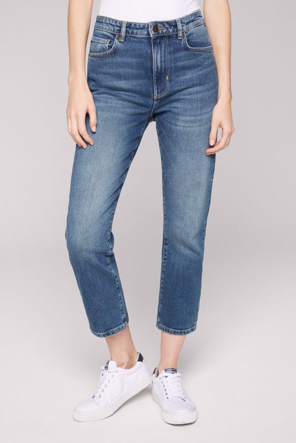 Mom Jeans LE:A dark blue