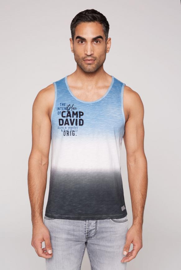 Muskelshirt mit Farbverlauf und Back Print