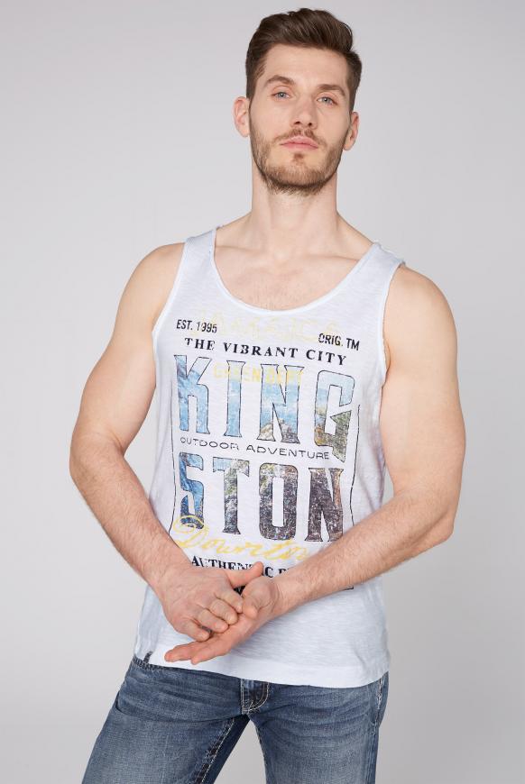 Muskelshirt mit Photo-Wording-Print