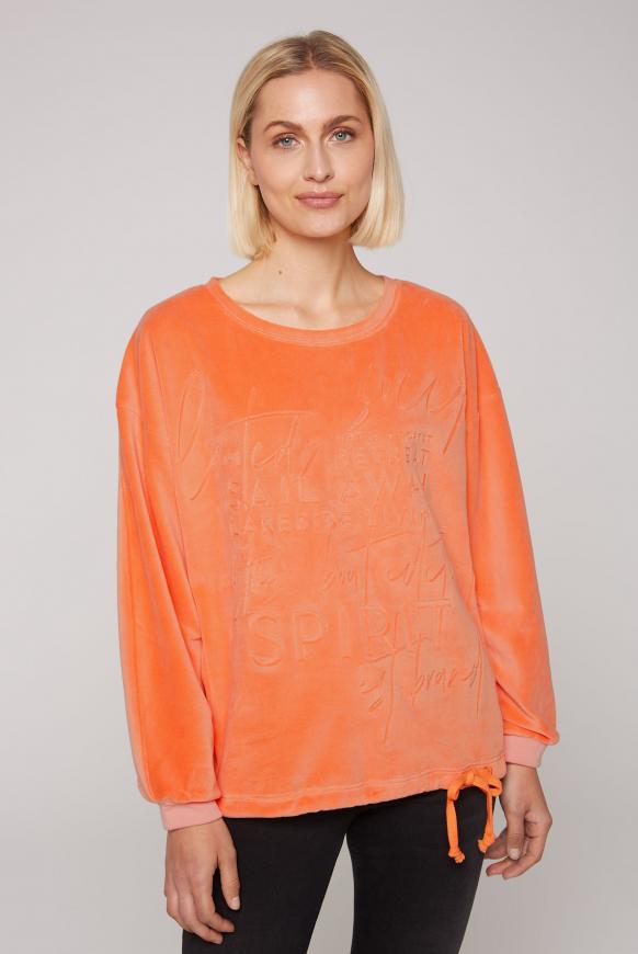 Nicki-Sweatshirt Oversized mit Artwork happy lobster