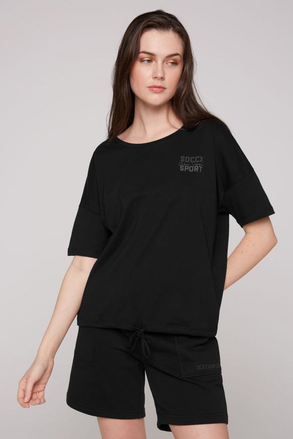 Oversized T-Shirt mit Rücken-Print black