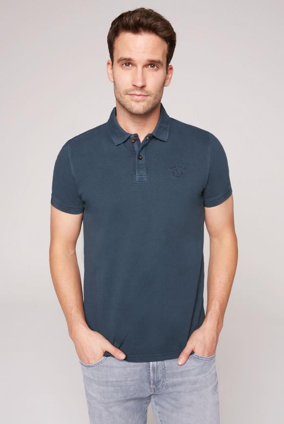 Polo aus Pikee mit Logo auf dem Unterkragen