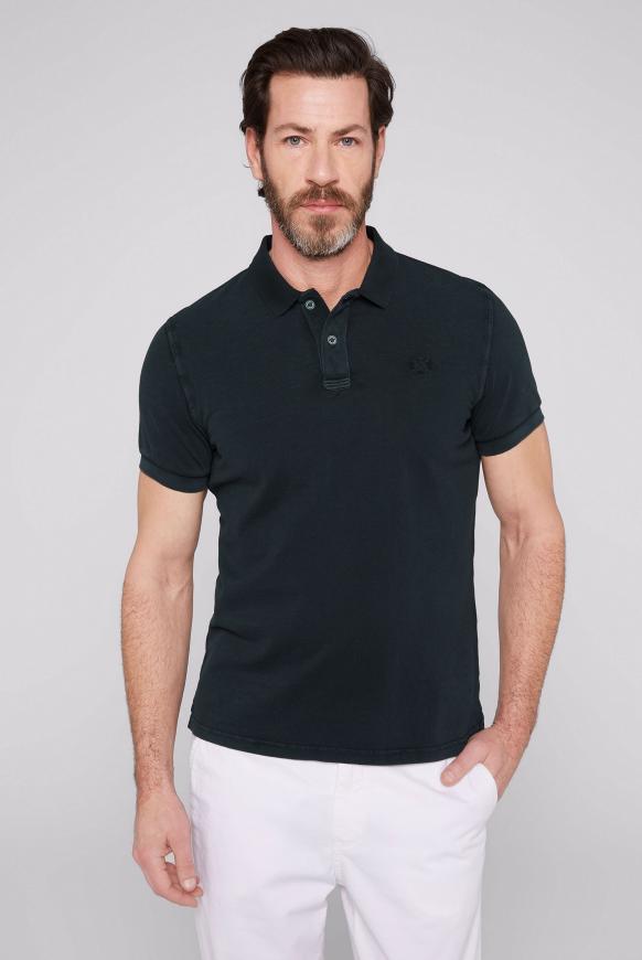Poloshirt aus Pikee mit Logostick black