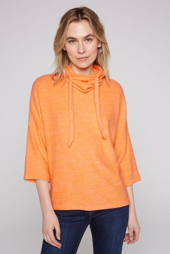 Pullover mit Rollkragen und Rücken-Artwork apricot blush