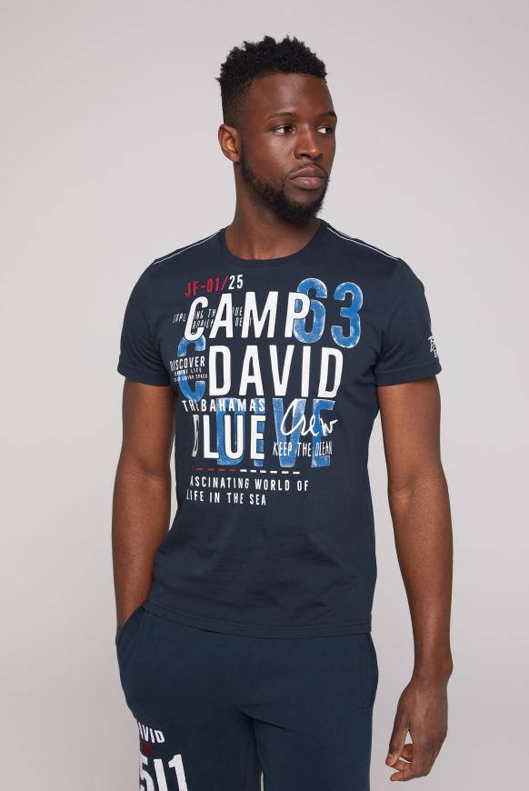Rundhalsshirt mit Logo Artworks ocean navy