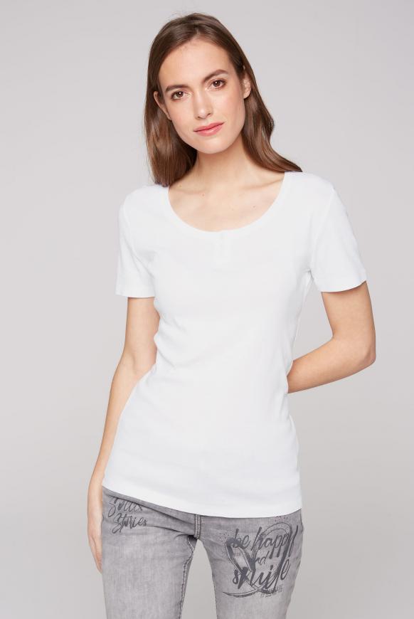 Serafino-Rippshirt opticwhite