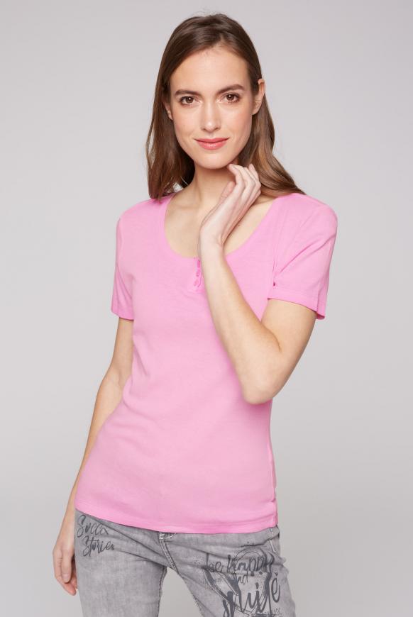 Serafino-Rippshirt pink blush
