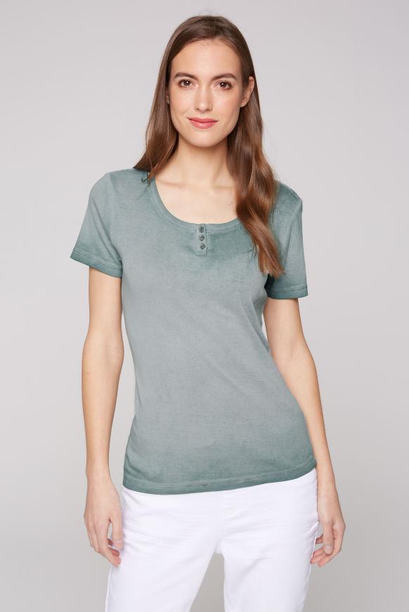 Serafino-Rippshirt sage green