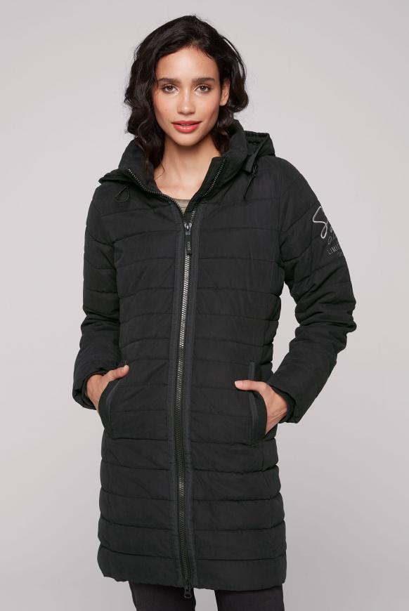 Shaped Parka mit abtrennbarer Kapuze black