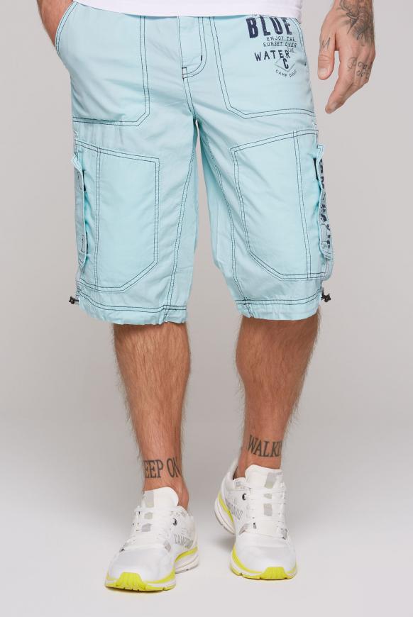 Skater Shorts mit Label Prints cool mint