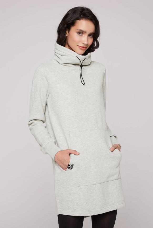 CAMP DAVID & SOCCX | Sweatkleid mit hohem Kragen grey melange