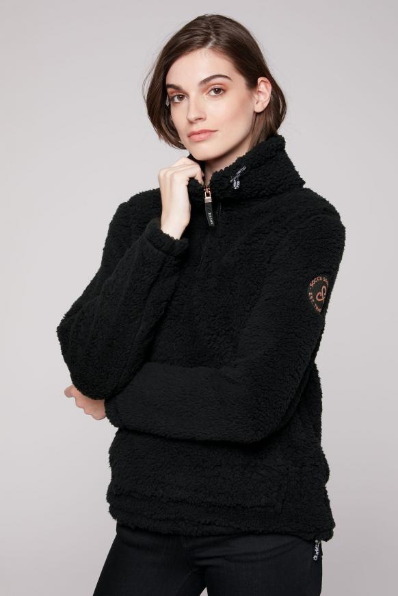 Sweatshirt aus Teddyplüsch