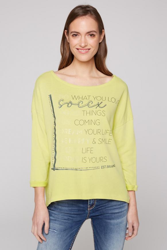 Sweatshirt mit 3/4-Arm und Artwork banana split