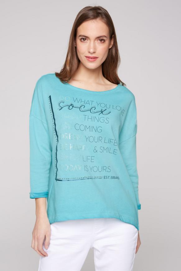 Sweatshirt mit 3/4-Arm und Artwork