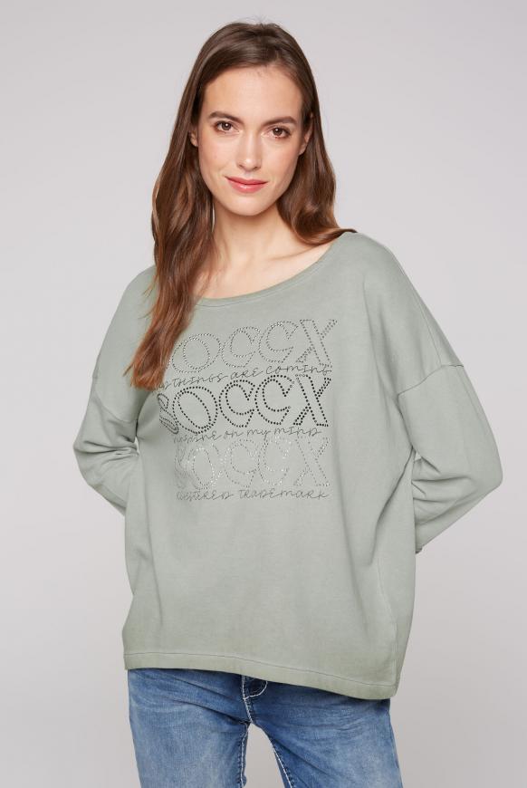 Sweatshirt mit 3/4-Arm und Artwork