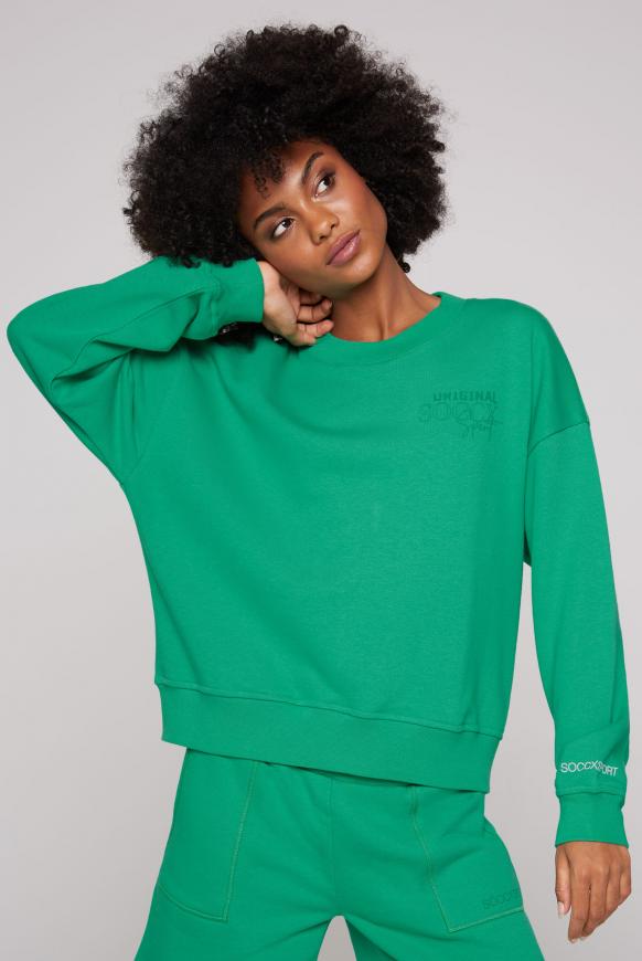 Sweatshirt mit Rücken-Print active green