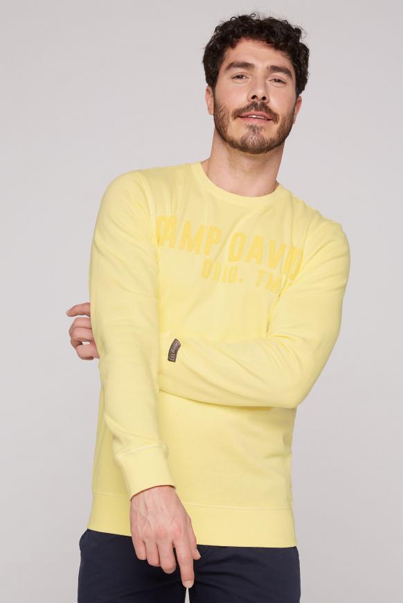 Sweatshirt mit tonigem Rubber Logo sun