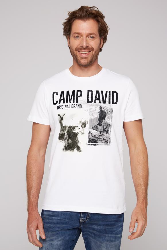 T-Shirt mit Photoprint opticwhite