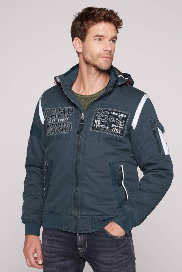 Wattierter Blouson im Worker Style dark teal